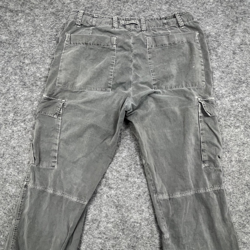 James Perse Pants Mens 32x33 Gray Green Cargo Relaxed Fit Cotton Canvas Standard - Picture 10 of 16